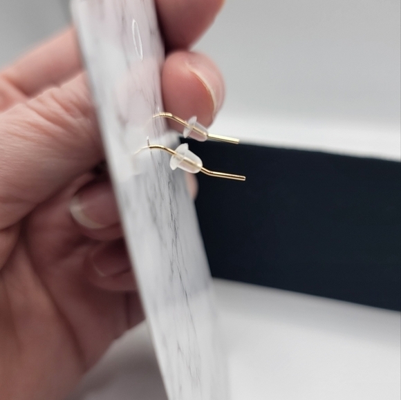 New Goldtone Skeleton Earrings - Picture 5 of 5